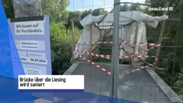 Brücke über die Liesing wird saniert