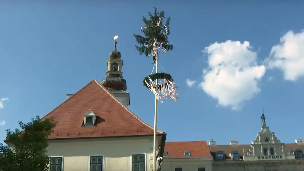 Maibaumaufstellen Mödling 2025