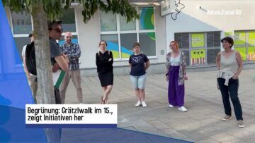 Grätzlwalk in Rudolfsheim Fünfhaus zeigt Begrünung