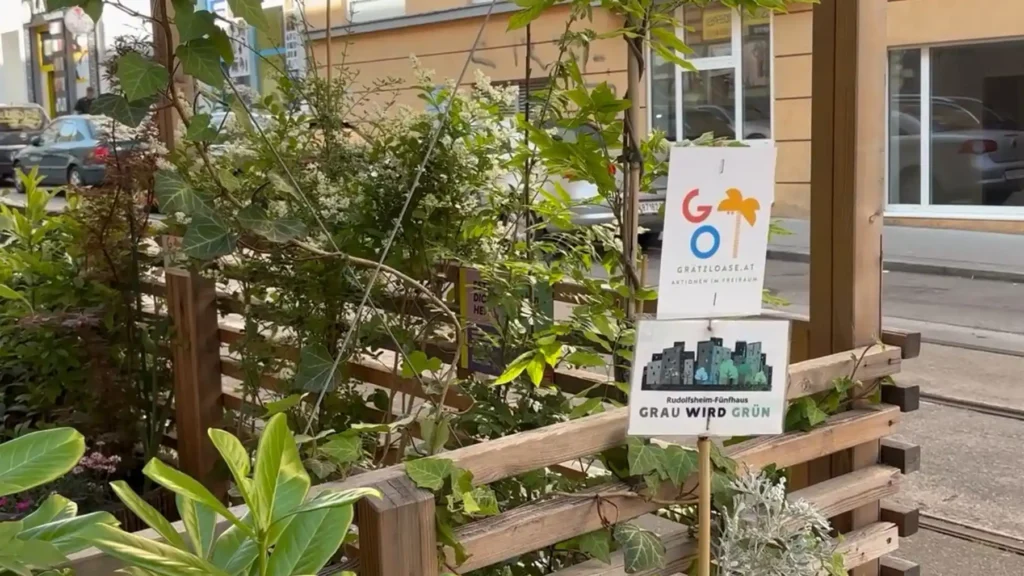Grätzlwalk Hugelwood Rudolfsheim Fünfhaus Begrünung