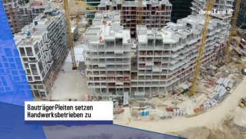 Bauinsolvenzen belasten Betriebe massiv