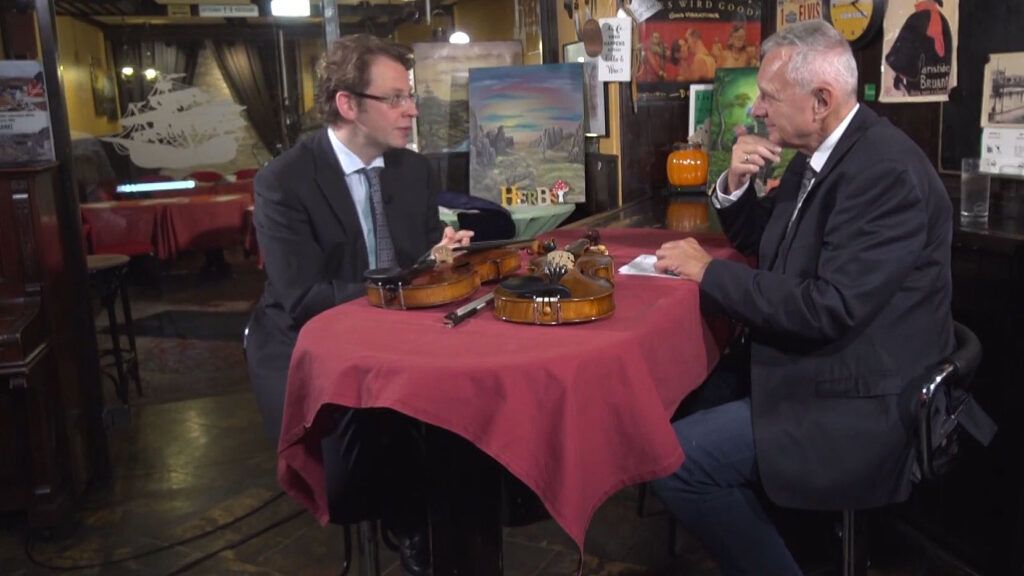 Dominik Hellsberg mit Moderator Helmut Berg